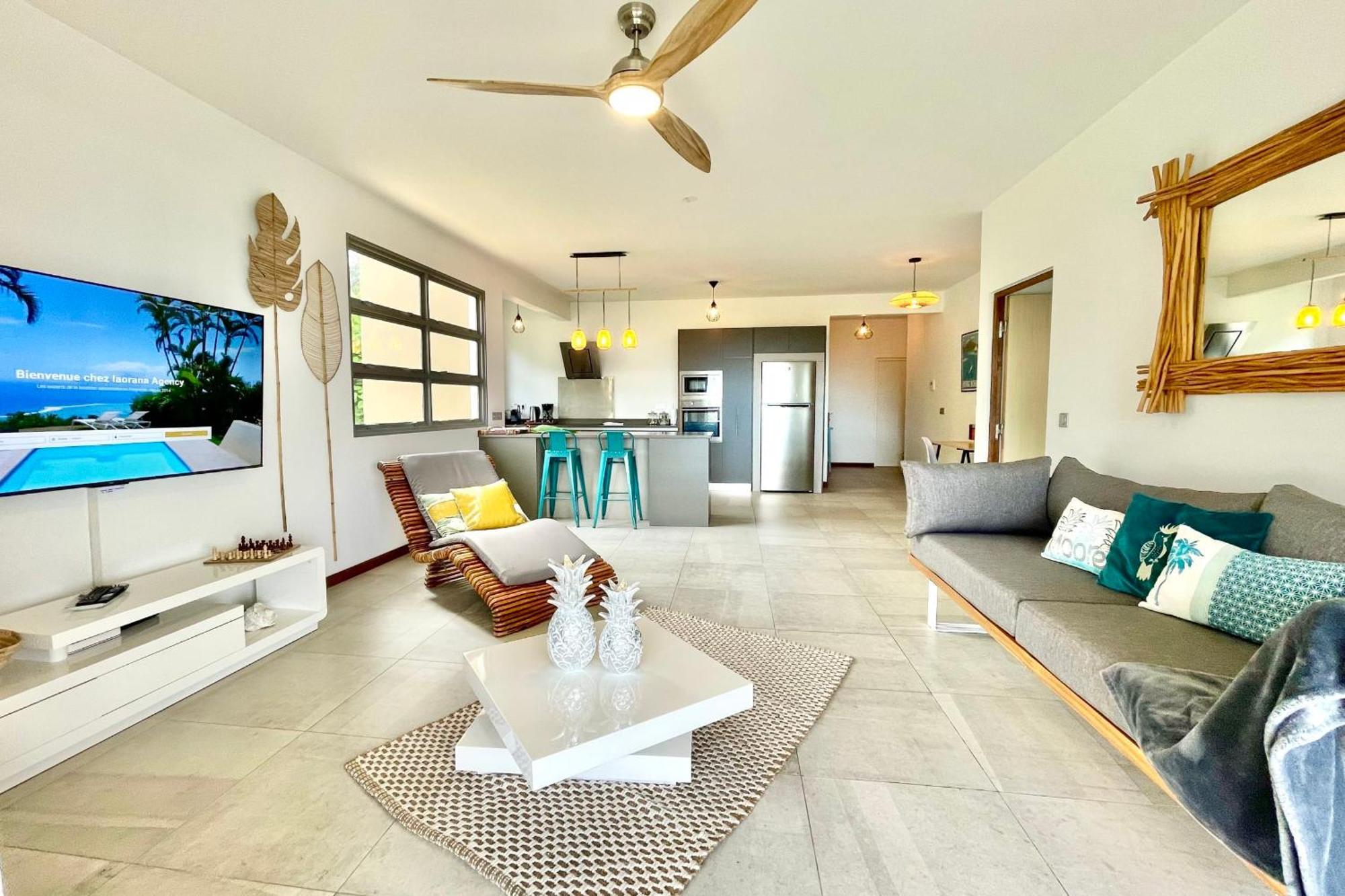 Manuia Luxury Apartment - Tahiti Punaauia -Wi-Fi Netflix Pool & Gym Kültér fotó