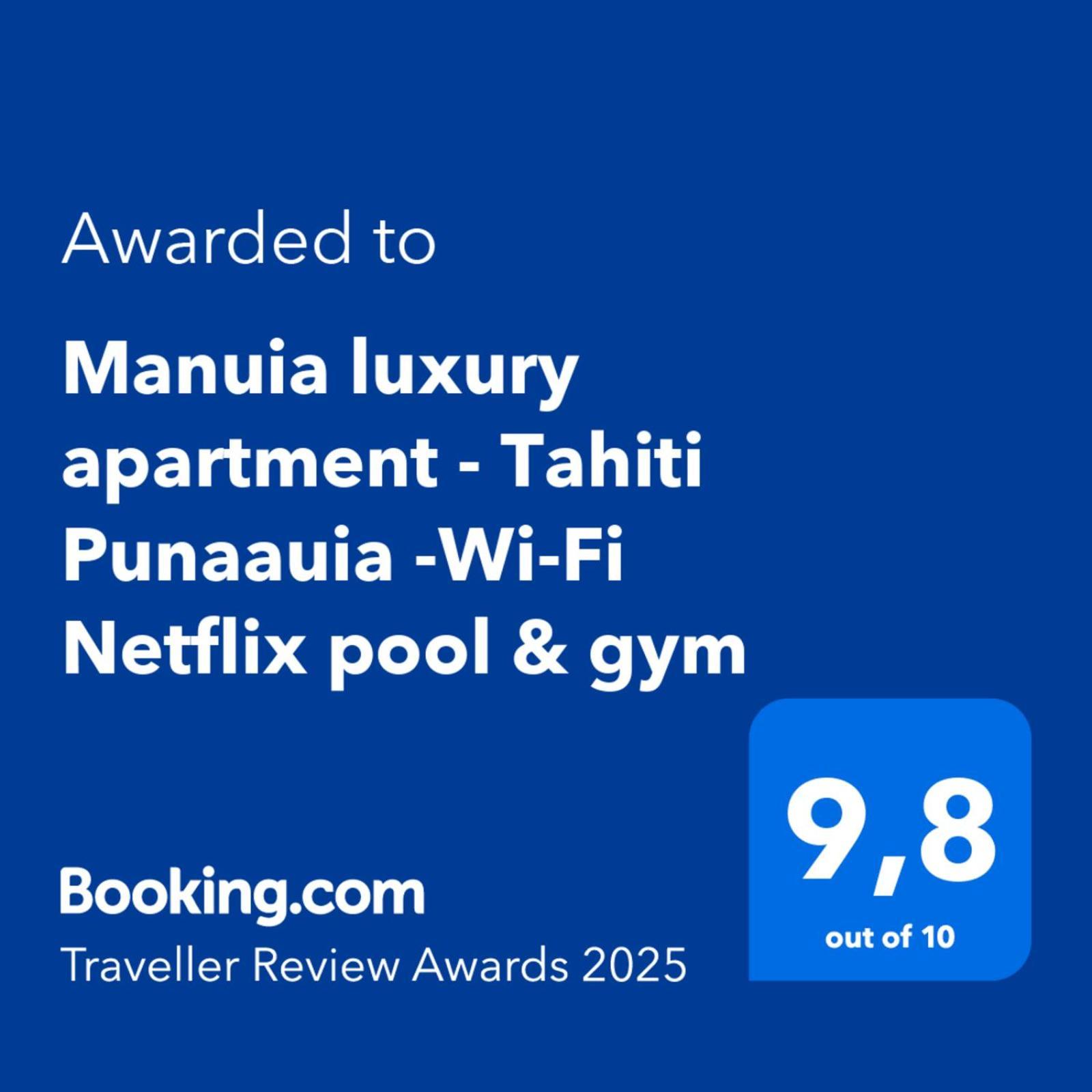 Manuia Luxury Apartment - Tahiti Punaauia -Wi-Fi Netflix Pool & Gym Kültér fotó